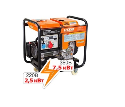 Дизельный генератор СКАТ УГД-7500ЕТ PROFF